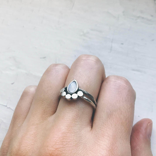 Yugen Handmade Ring Moondrop Moonstone Ring Moondrop Moonstone Ring