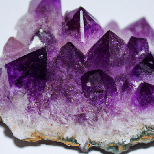 Purple crystalline specimen 