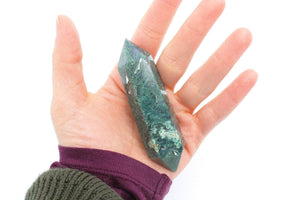 6-11 Crystals Crystal $12 Moss Agate Double Terminated Points Moss Agate Double Terminated Points