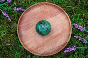 6-11 Crystals Crystal 47.5 mm Ruby Zoisite Sphere