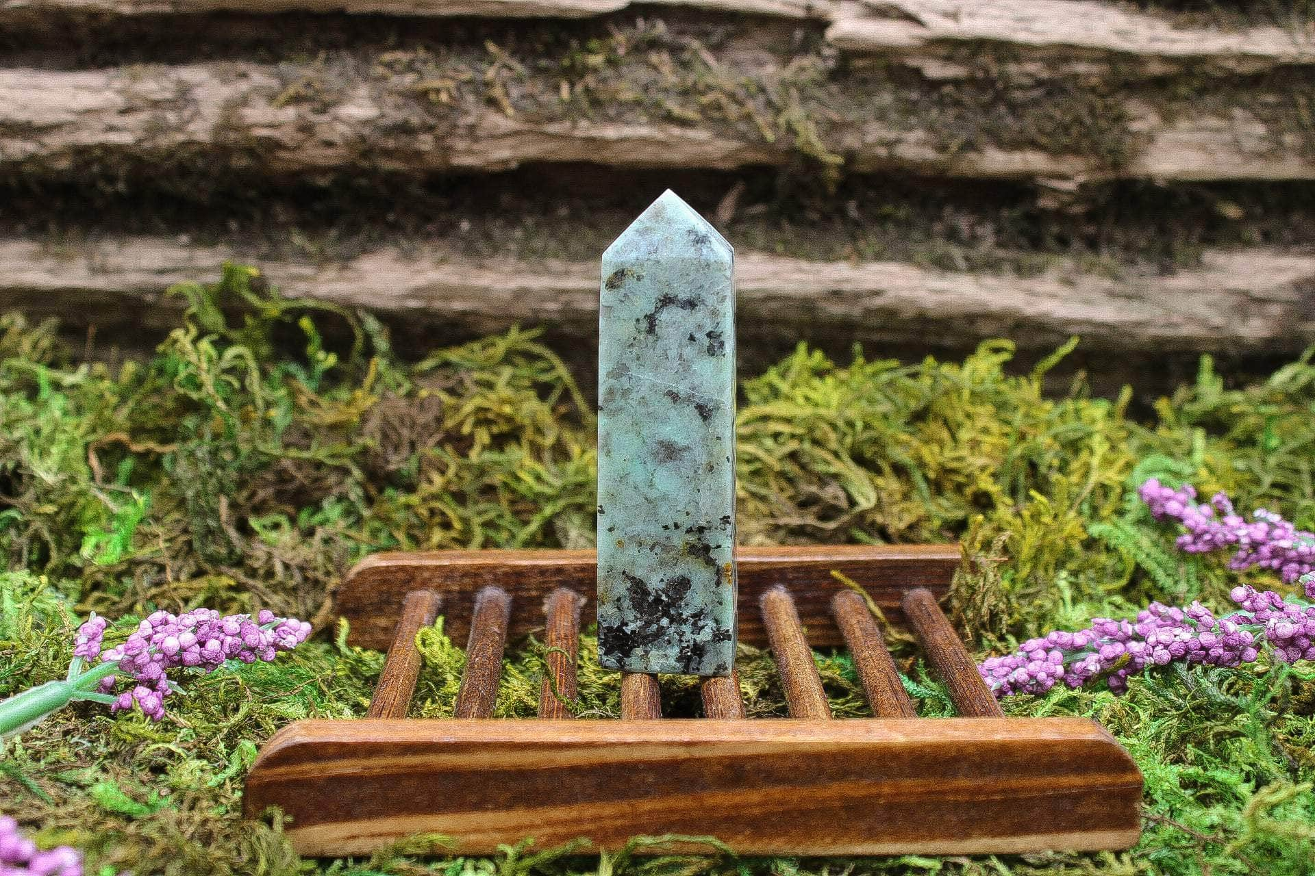 6-11 Crystals Crystal African Turquoise Tower 2.75" Tall