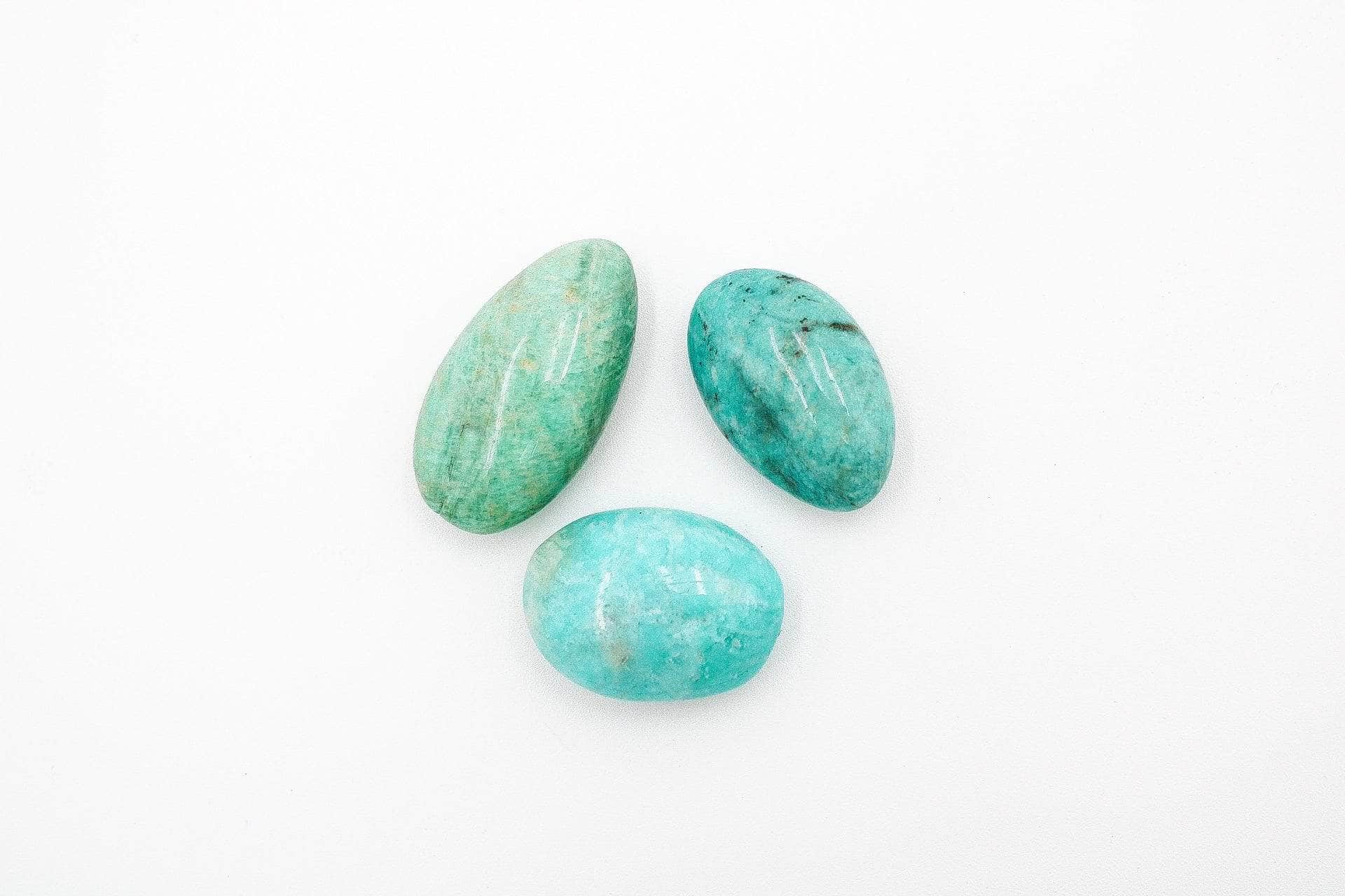 6-11 Crystals Crystal Amazonite Palm Stones 1.5" to 2"