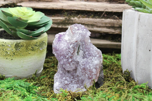 6-11 Crystals Crystal Amethyst Cathedral Specimen (am-15) 2.5" x 3" x 4"