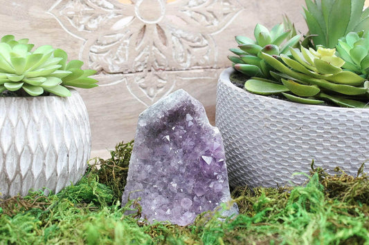 6-11 Crystals Crystal Amethyst Specimen Cathedral 2.5" x 3.5" x 4"