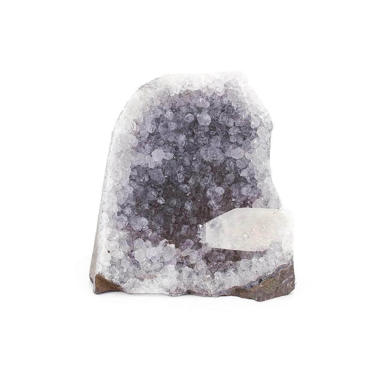 6-11 Crystals Crystal Amethyst with Calcite Specimen ~3" x 3" x 3.25"