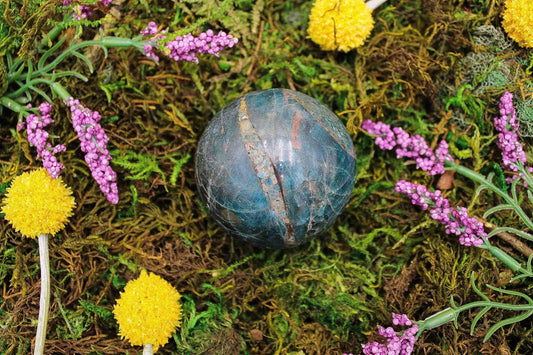 6-11 Crystals Crystal Apatite Sphere (apt-03) 66mm