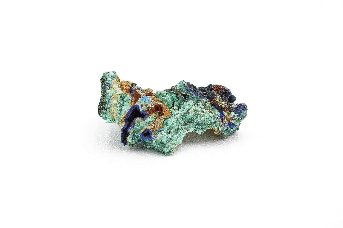 6-11 Crystals Crystal Azurite and Malachite Specimen (az-01) 3” x 4”