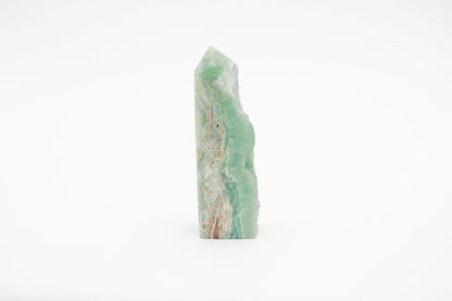 6-11 Crystals Crystal Blue Aragonite with Raw Edge (ba-01) 1.25" x 1.25" x 4.5"