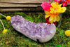 6-11 Crystals Crystal Brazilian Amethyst with Stand 8" long - Your cosmic vessel to tranquility!