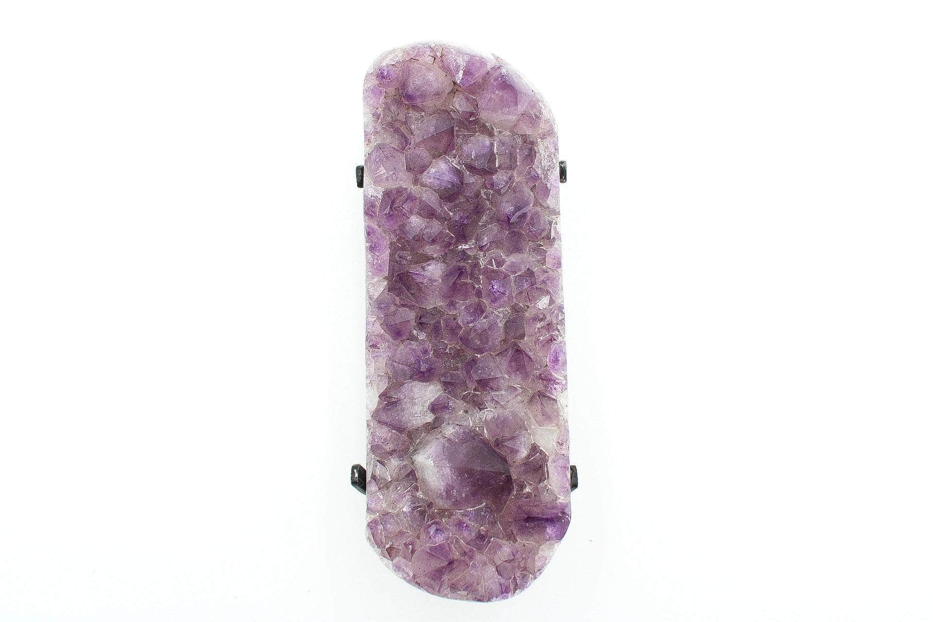 6-11 Crystals Crystal Brazilian Amethyst with Stand 8" long - Your cosmic vessel to tranquility!