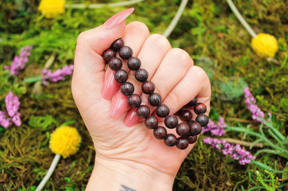 6-11 Crystals Crystal Brecciated Red Jasper - Vitality Round Bead Gemstone Bracelets
