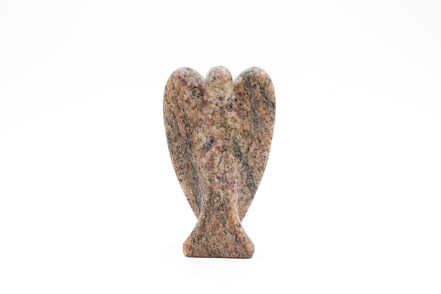 6-11 Crystals Crystal Calcite Angel Carving 4.25" Tall