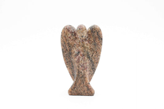 6-11 Crystals Crystal Calcite Angel Carving 4.25" Tall