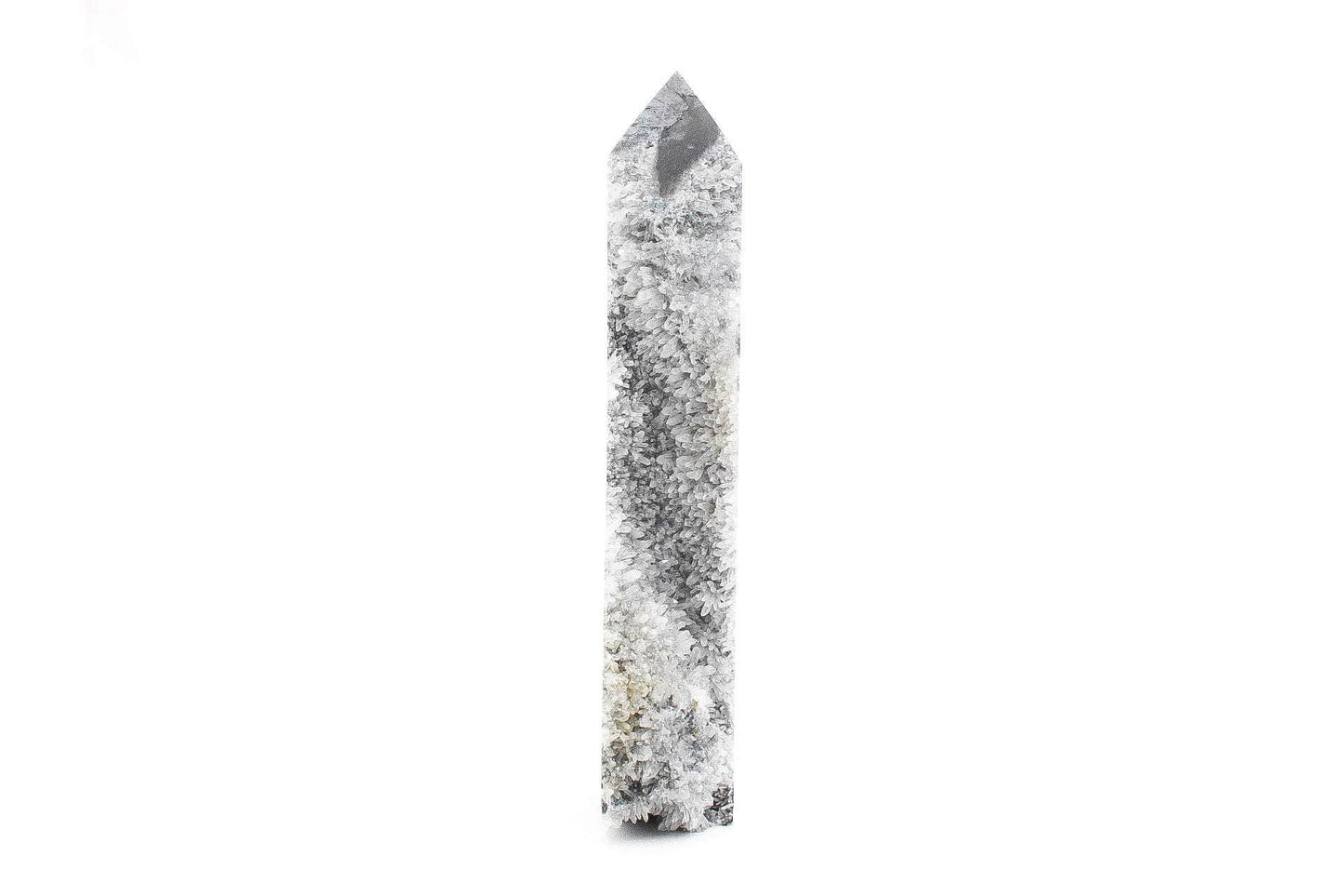 6-11 Crystals Crystal Calcite Tower with Needle Quartz Calcite Tower with Needle Quartz