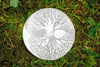 6-11 Crystals Crystal, decor Tree of Life Selenite Carved Charging Plates 4.25"