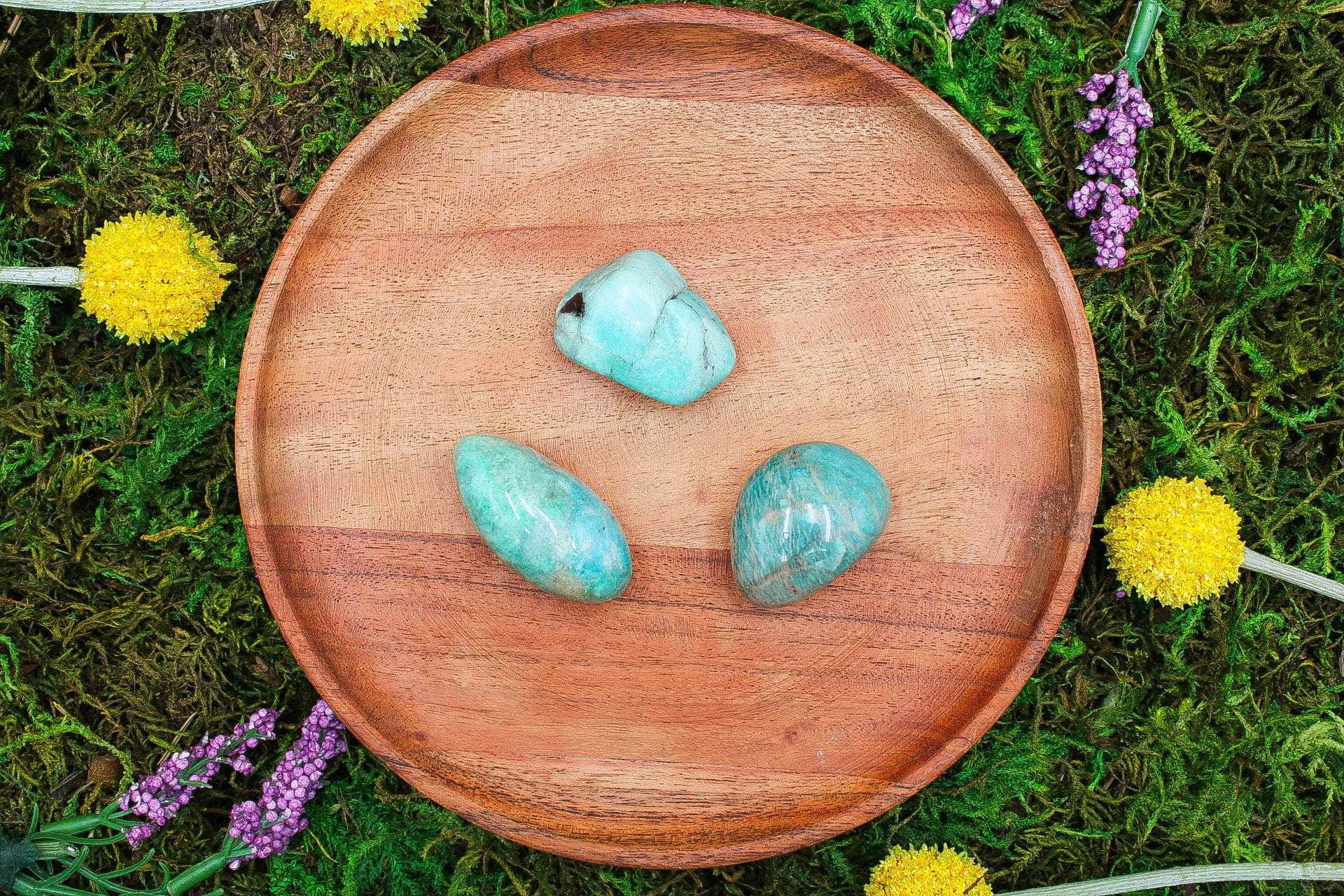 Iridescent Big Amazonite cheapest Carved Flame