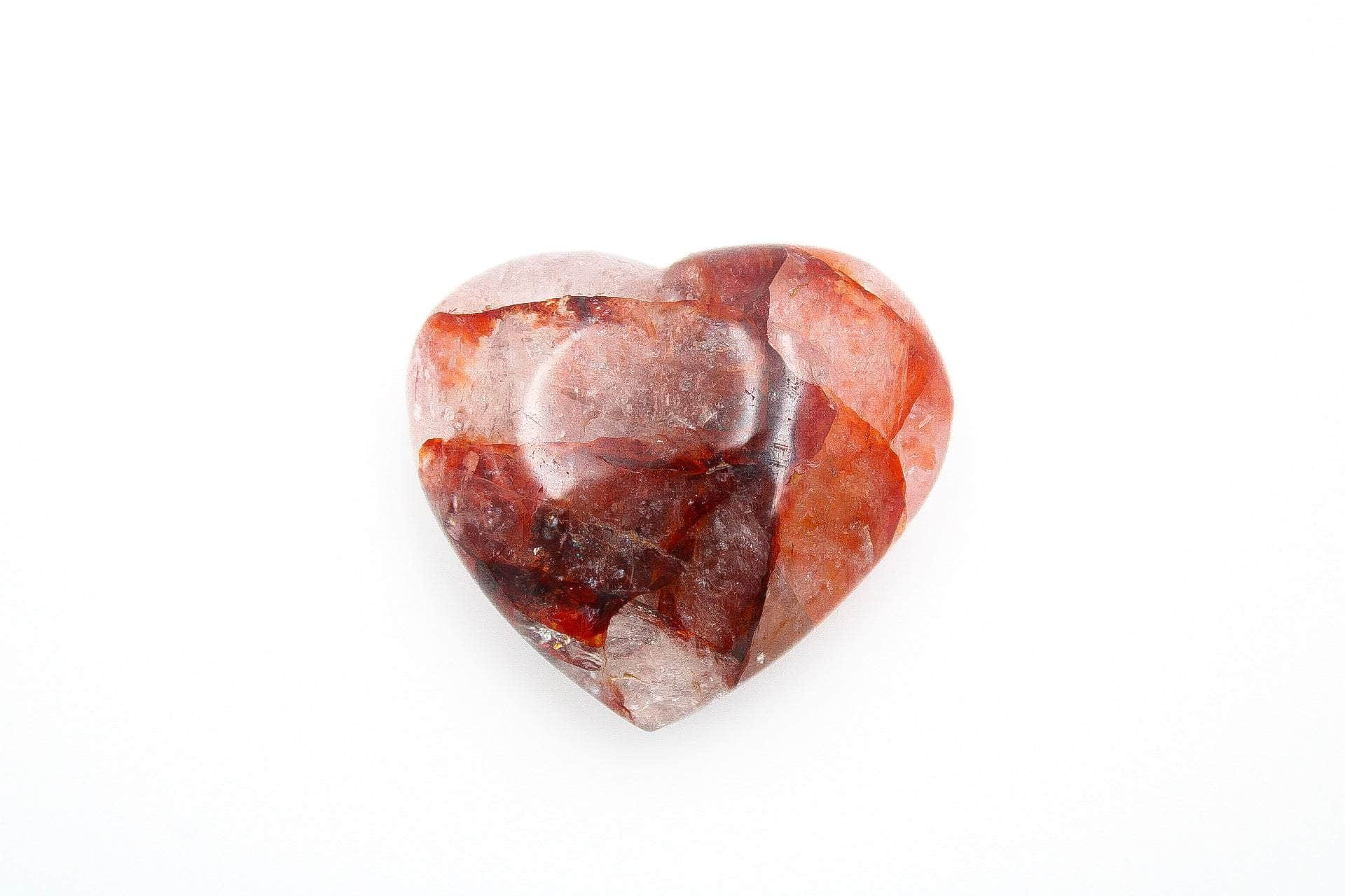 6-11 Crystals Crystal Fire Quartz Heart 1.75" Fire Quartz Heart 1.75"