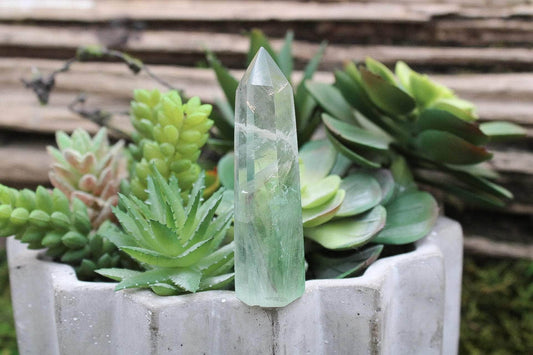 6-11 Crystals Crystal Fluorite Tower (fl-03) ~1” x 3.25”
