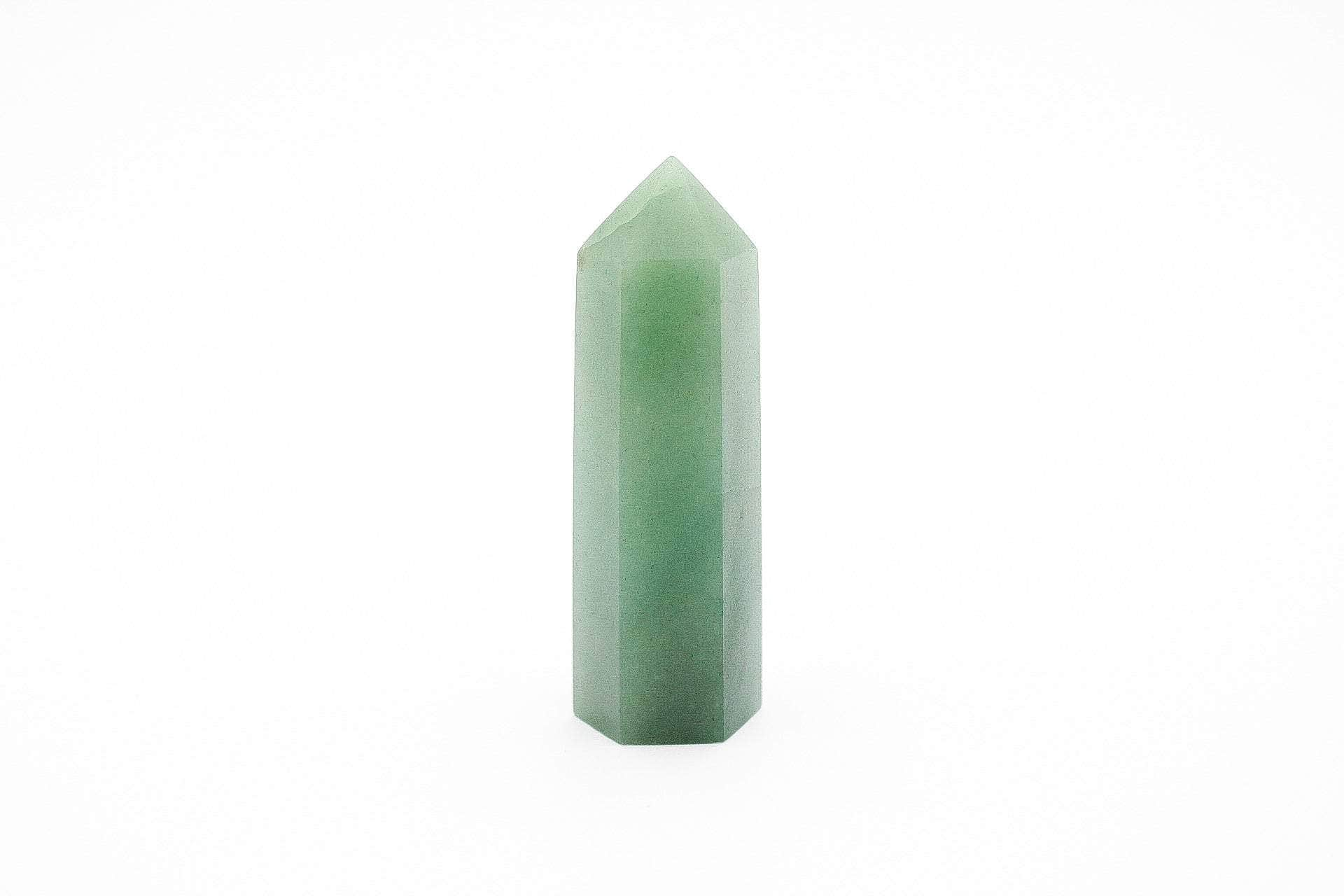 6-11 Crystals Crystal Green Aventurine Tower (av-03) ~1.25" x ~3.25"