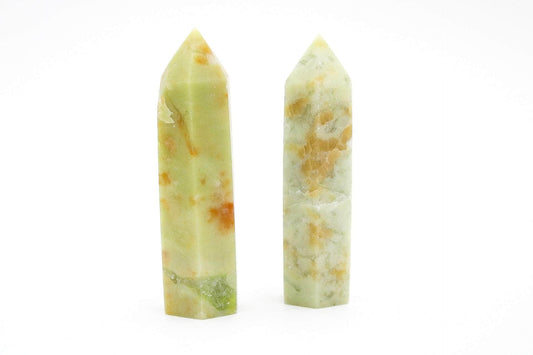 6-11 Crystals Crystal Green Opal Towers Green Opal Towers