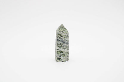 6-11 Crystals Crystal Green Zebra Jasper Tower 2.5" Tall