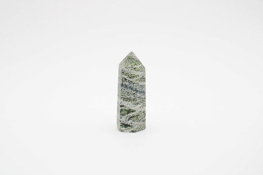 6-11 Crystals Crystal Green Zebra Jasper Tower 2.5" Tall
