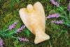 6-11 Crystals Crystal Honey Calcite Angel Carving Honey Calcite Angel Carving