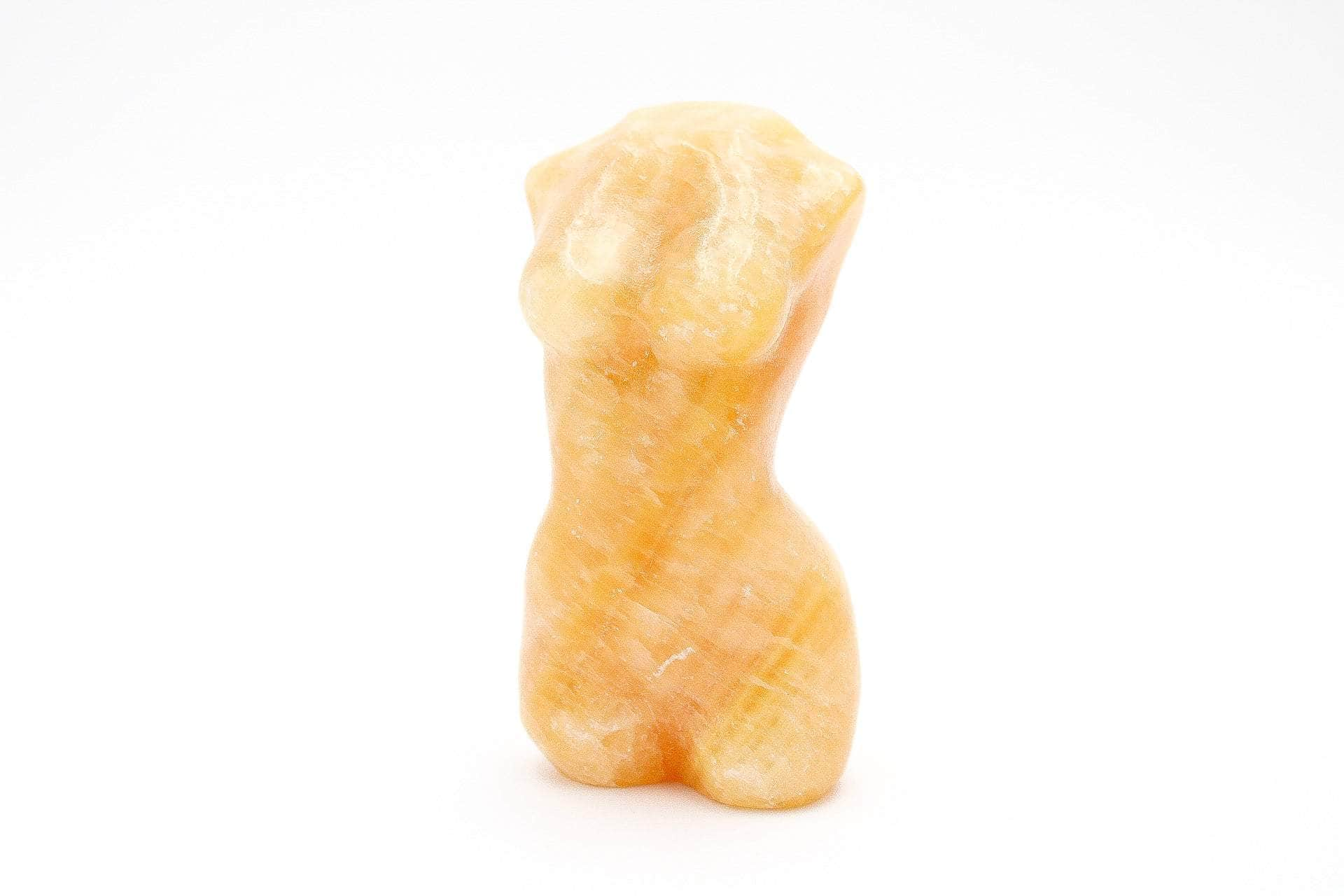 6-11 Crystals Crystal Honey Calcite Goddess Body 5" Tall Honey Calcite Goddess Body 5" Tall