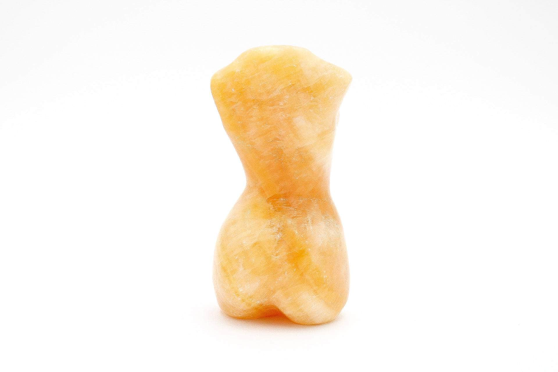 6-11 Crystals Crystal Honey Calcite Goddess Body 5" Tall Honey Calcite Goddess Body 5" Tall