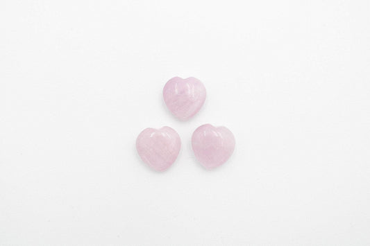 6-11 Crystals Crystal Kunzite Heart (kn-02) 14.5mm x 14.9mm
