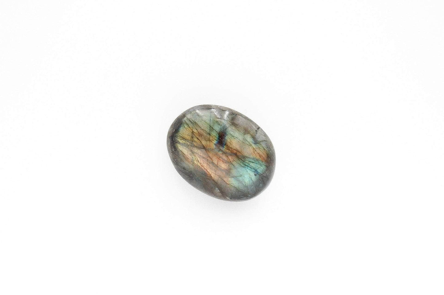 6-11 Crystals Crystal Labradorite Palm (lb-02) 1.75" x 2.25"