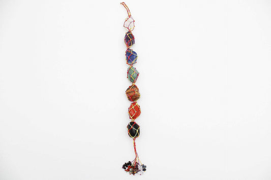 6-11 Crystals Crystal Macrame Chakra Stone Set (cs-01)