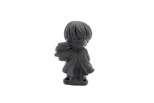 6-11 Crystals Crystal Magical Boy Obsidian Carving 2.5" Tall