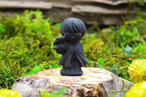 6-11 Crystals Crystal Magical Boy Obsidian Carving 2.5" Tall