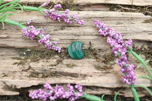 6-11 Crystals Crystal Malachite Moons (ml-02) 16mm x 17.5mm