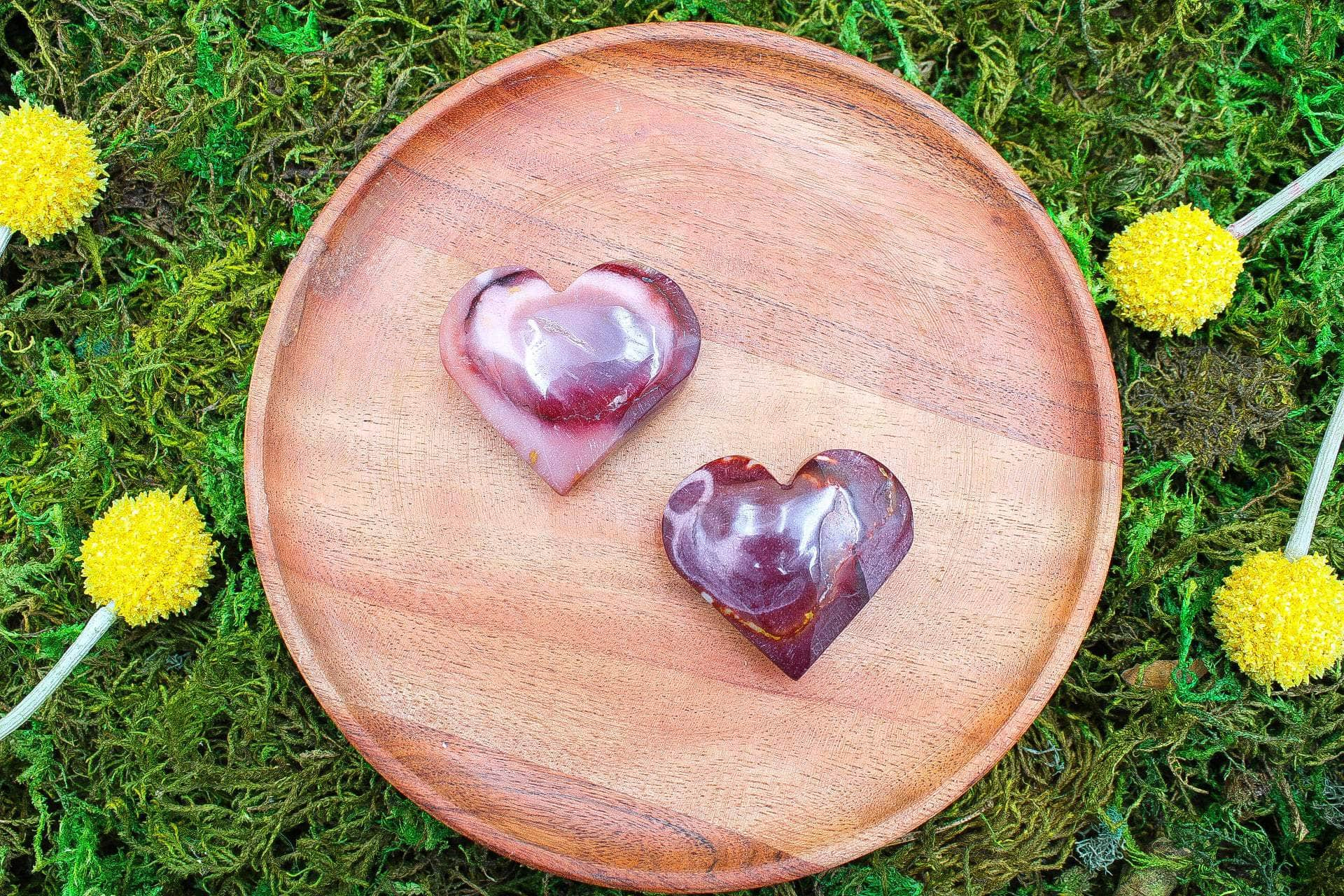 6-11 Crystals Crystal Mookaite Hearts Mookaite Hearts