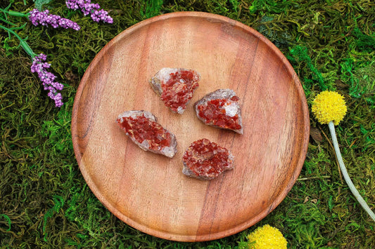 6-11 Crystals Crystal Moroccan Red Quartz Clusters 1.5"-2" Moroccan Red Quartz Clusters 1.5"-2"