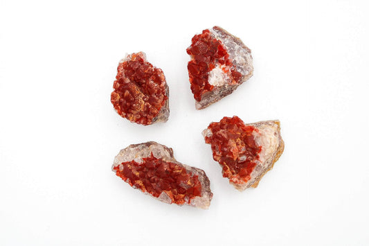 6-11 Crystals Crystal Moroccan Red Quartz Clusters 1.5"-2" Moroccan Red Quartz Clusters 1.5"-2"