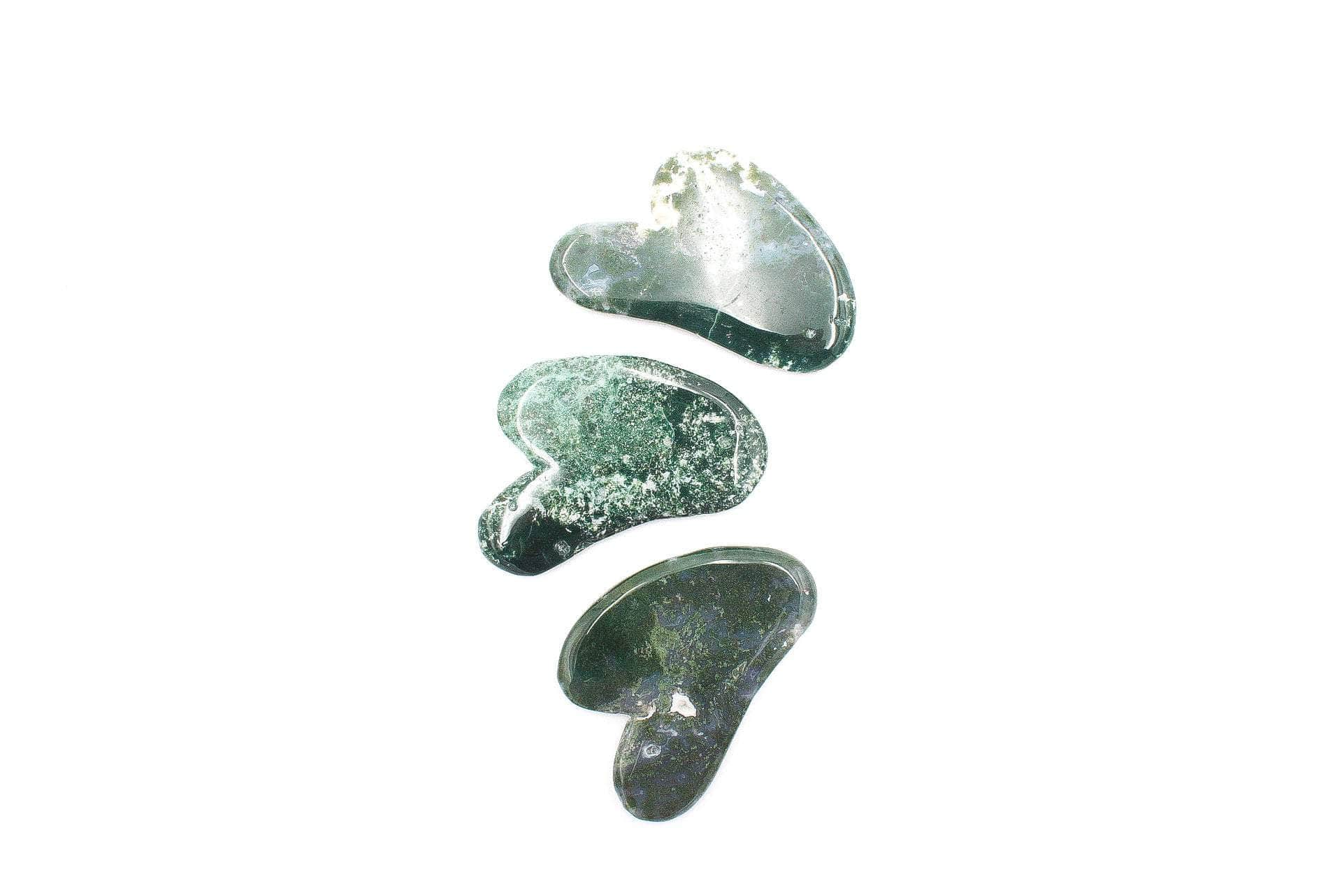 6-11 Crystals Crystal Moss Agate Gua Sha Moss Agate Gua Sha