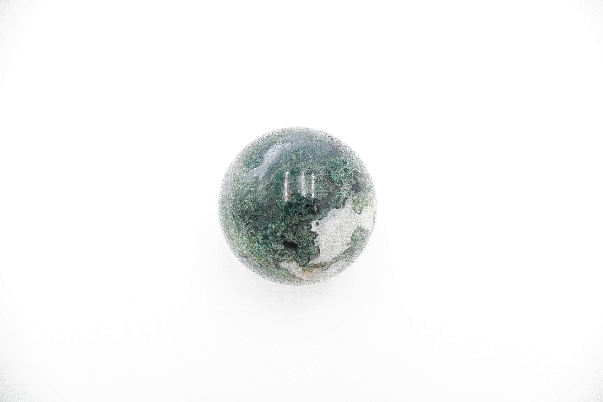 6-11 Crystals Crystal Moss Agate Sphere (ma-03) 49mm