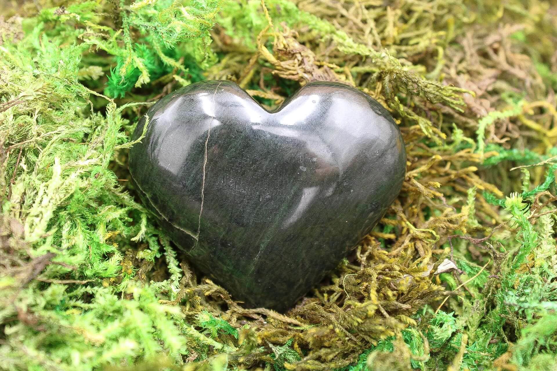 Large Black Tourmaline Hearts Large Black Tourmaline Hearts