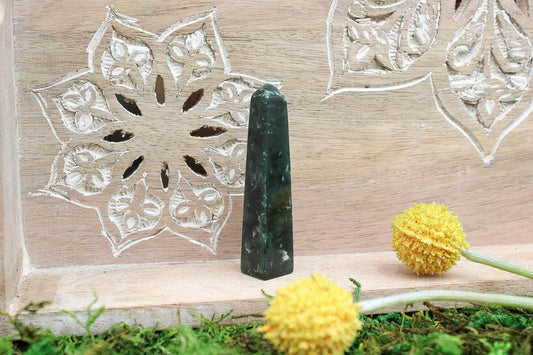 6-11 Crystals Crystal Nephrite Jade Mini Towers
