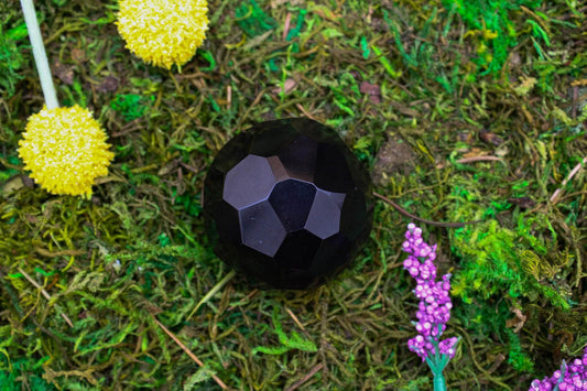 6-11 Crystals Crystal Obsidian Faceted Sphere 50mm