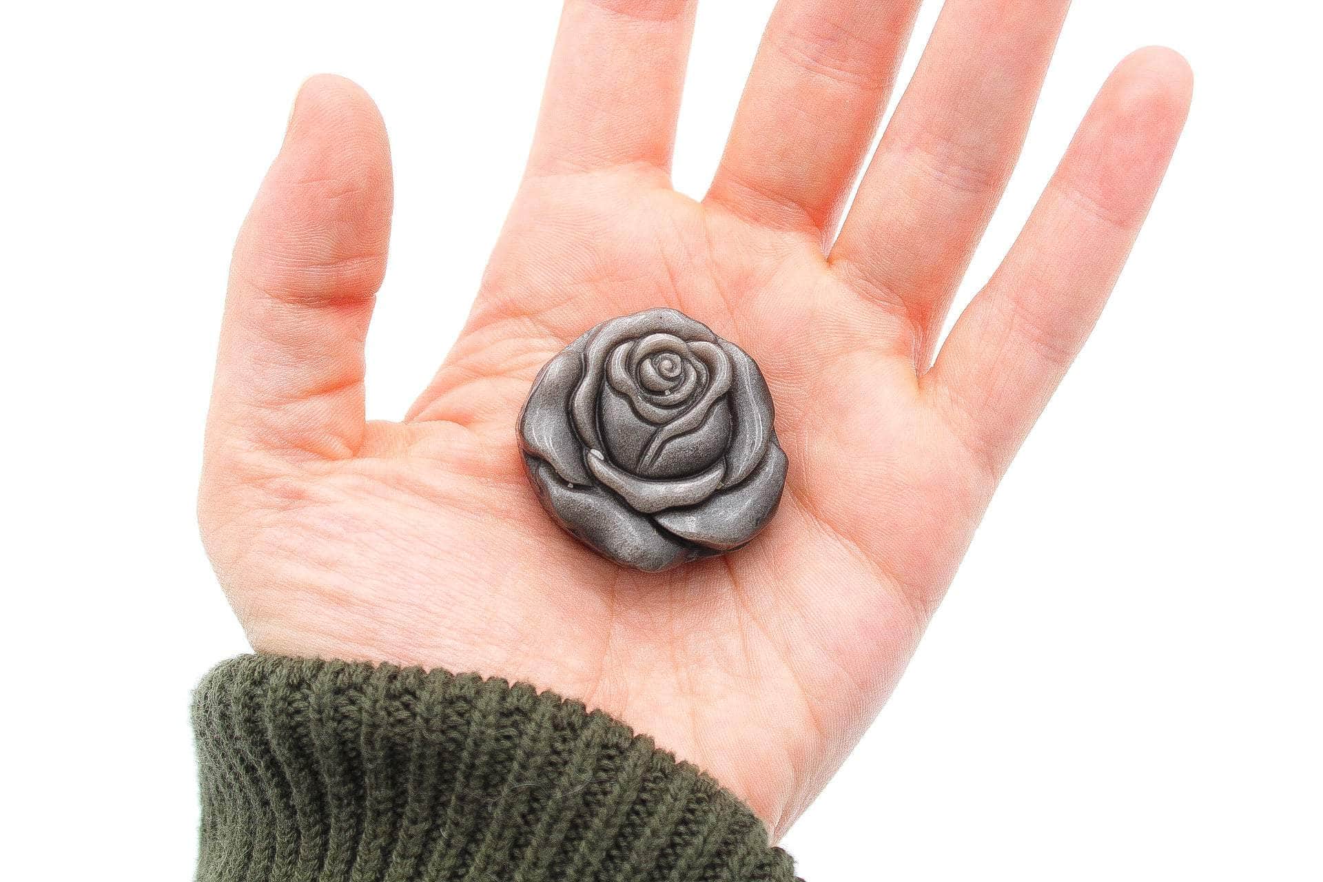 obsidian rose seed Obsidian Roses – 6-11 Crystals