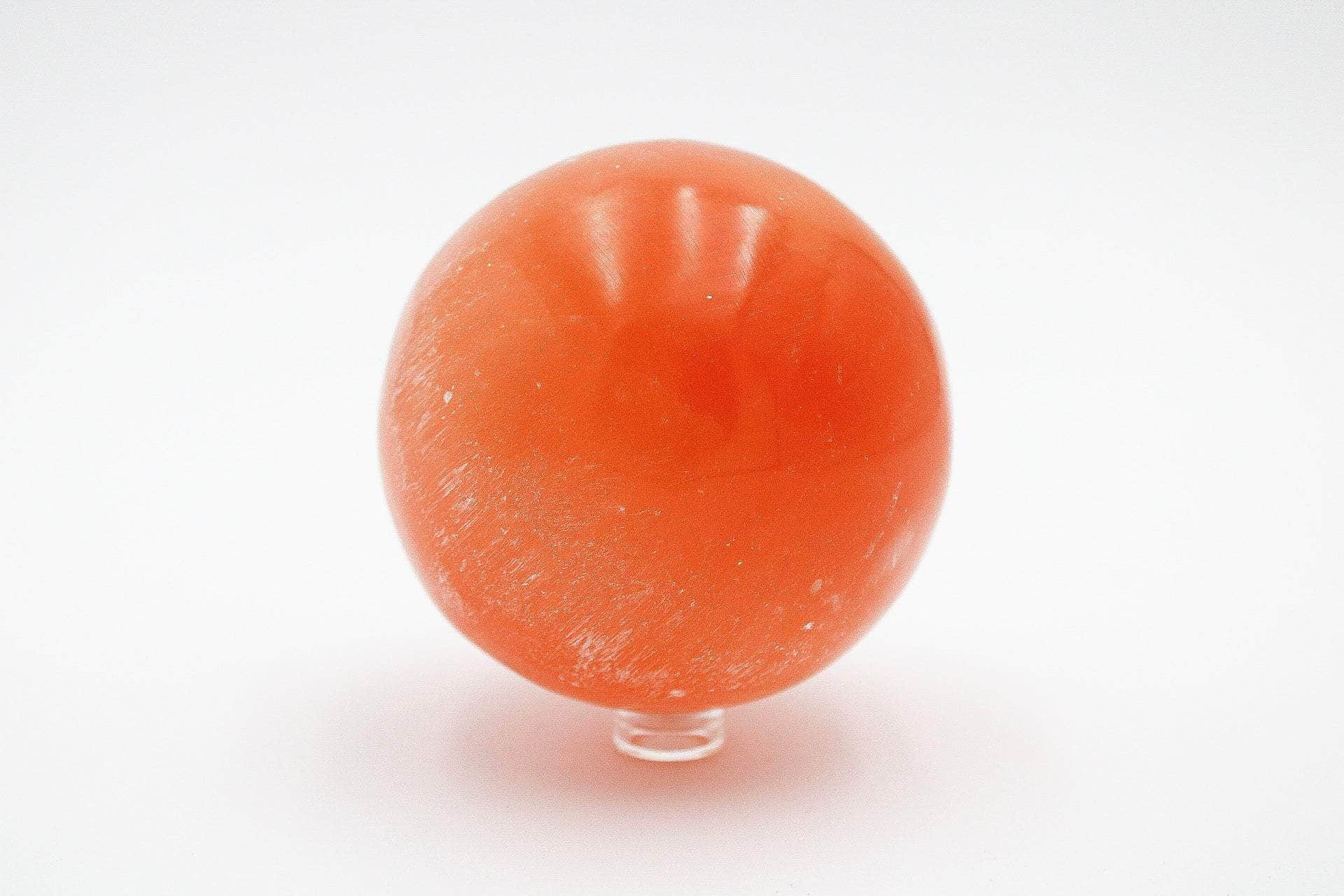 6-11 Crystals Crystal Peach Selenite Sphere Peach Selenite Sphere