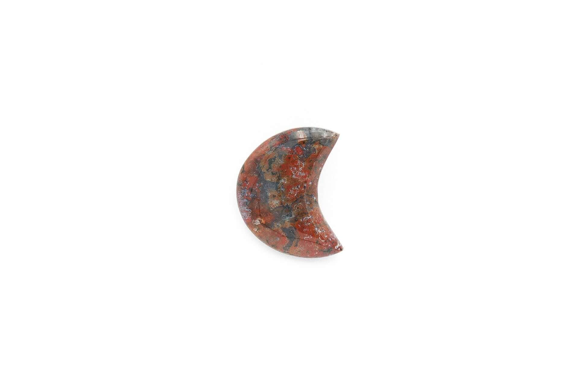 6-11 Crystals Crystal Plume Agate Moon (mn-04)
