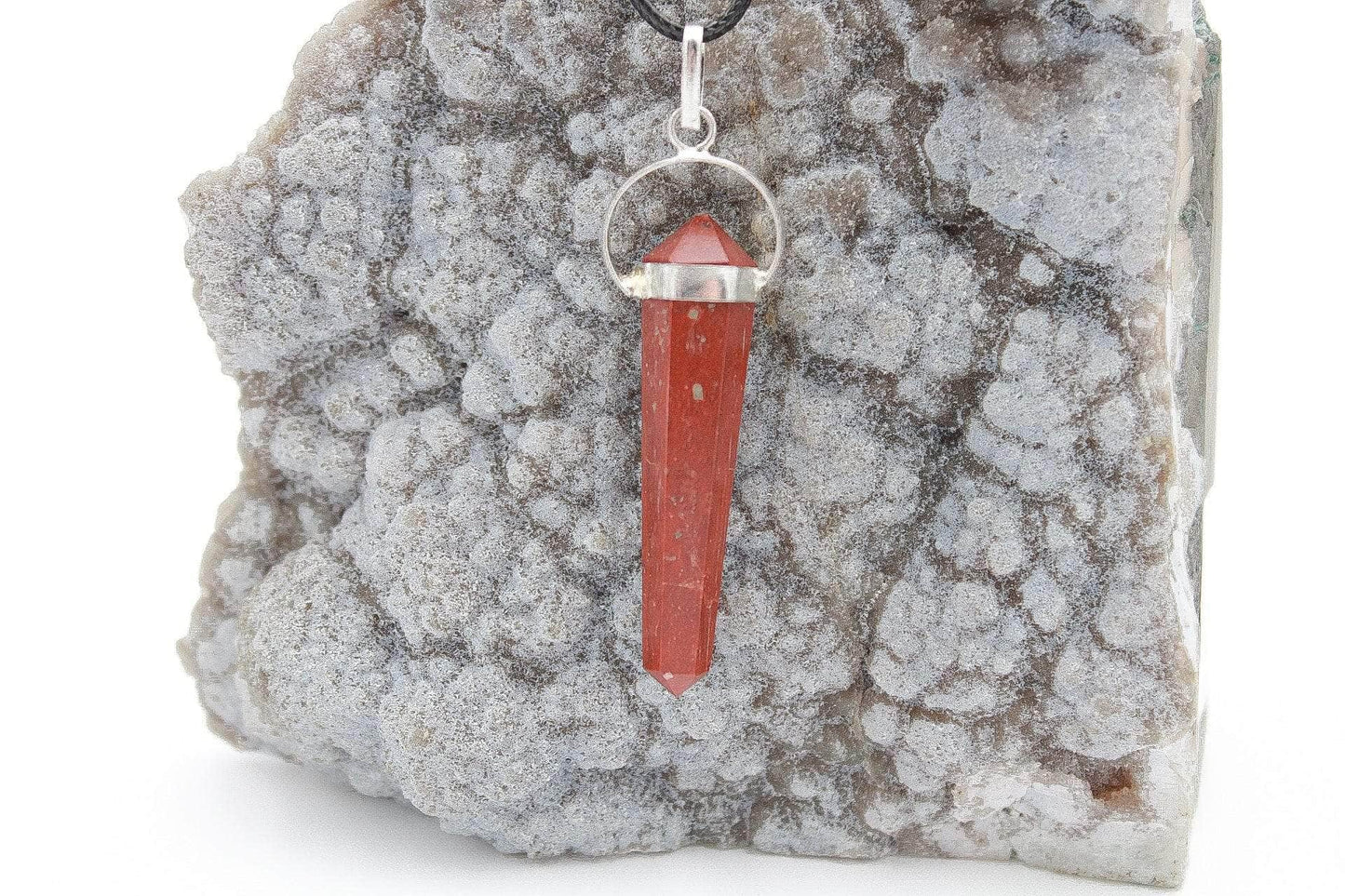 6-11 Crystals Crystal Red Jasper Necklace