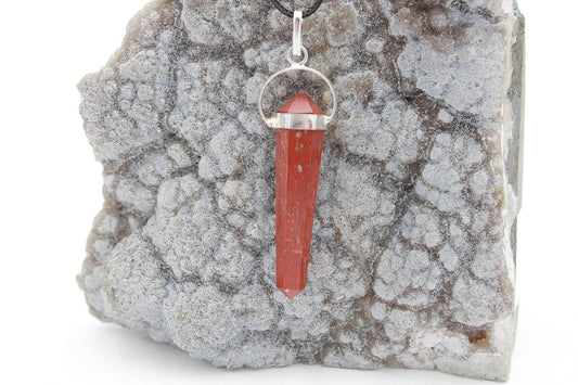 6-11 Crystals Crystal Red Jasper Necklace