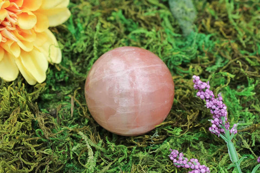 6-11 Crystals Crystal Rose Calcite Sphere (rc-01)