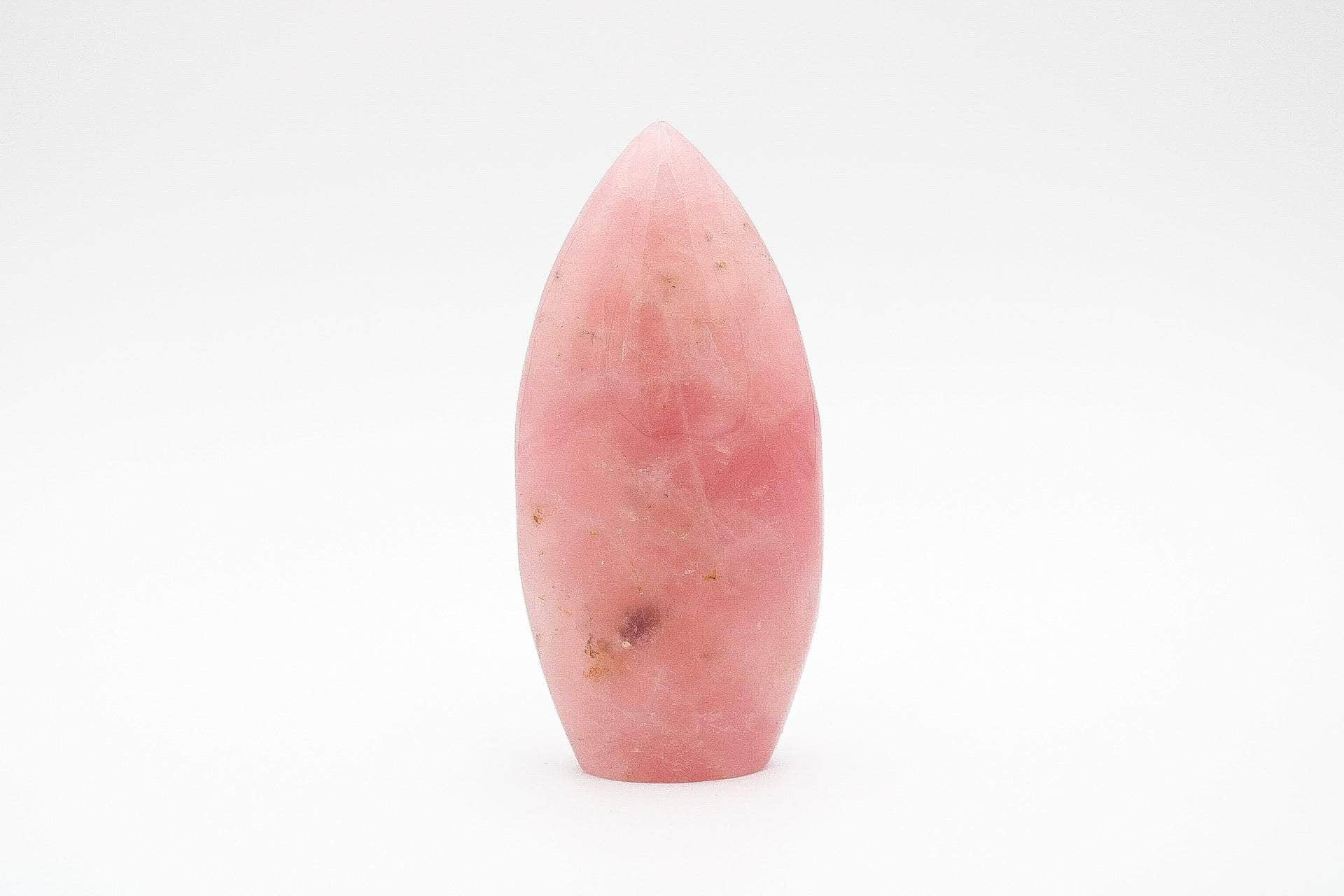 6-11 Crystals Crystal Rose Quartz Flame 3"